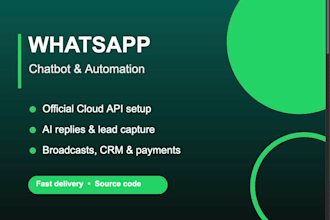build a whatsapp chatbot with whatsapp business cloud API