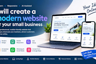 create a modern ai website for your small business