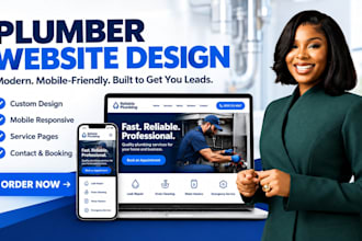 build squarespace plumber website,  redesign squarespace plumber website design