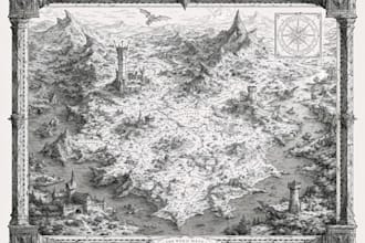 draw a map illustration for your project