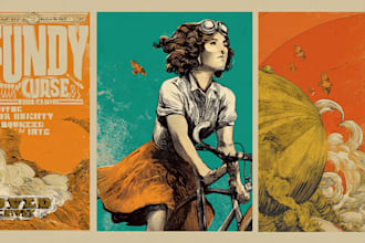draw a retro vintage illustrations for you