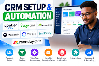 setup spotlier CRM sage CRM maximizer membrain vbout sendpulse monday CRM