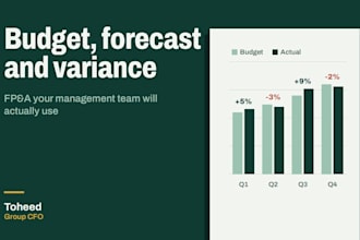 build your annual budget, rolling forecast and variance analysis
