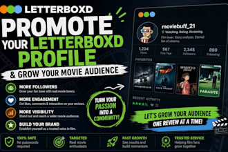 promote your letterboxd profile and grow your movie audience