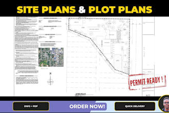 draw a site plan or plot plan for your city permit