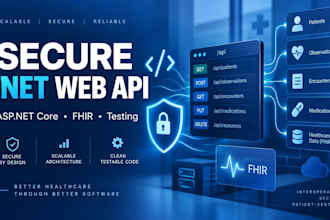 build a secure healthcare web API with asp net core