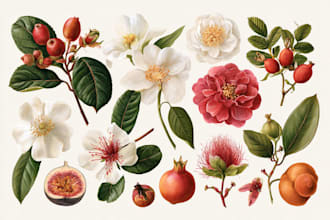 design a botanical illustration