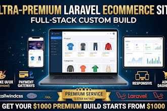 build full stack laravel website
