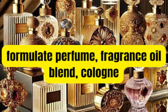 formulate perfume, fragrance oil blend, cologne, researched verified manufacture