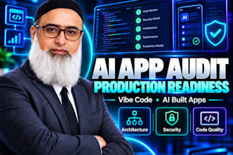 audit your ai generated or vibe coded app for production readiness