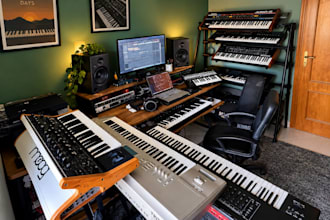 record vintage analog and digital synths for your project