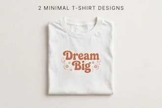design aesthetic minimal trendy pod tshirt designs for etsy redbubble
