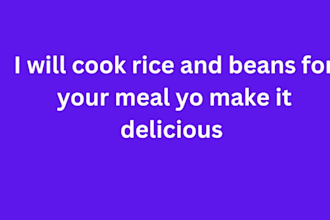 cook rice and beans for your meal plan