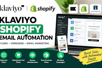 setup klaviyo shopify email flows and omnisend automation