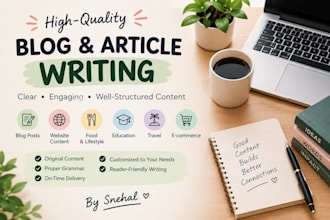write clear and engaging blog posts and articles