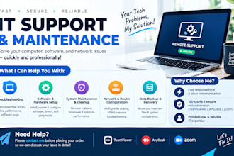 offer remote IT support and troubleshooting