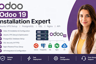 odoo 19 odoo installation expert ubuntu vps setup postgresql ssl nginx api