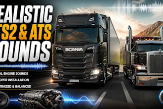 install realistic sound mods for ets2 and ats trucks