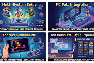 setup retro game emulators and frontends on PC or android