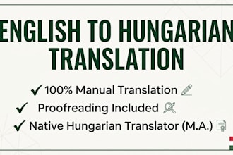 translate english to hungarian accurately