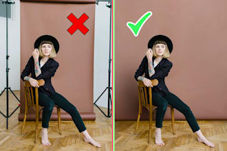 remove studio equipment and seamlessly extend photo scenes
