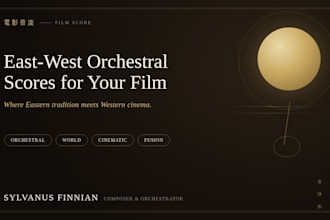 compose an eastwest orchestral fusion score for your film