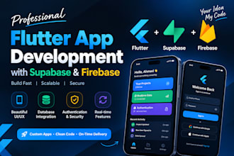 build flutterflow app with supabase firebase backend
