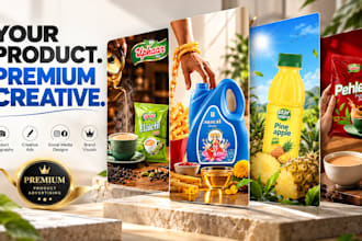 design premium social media posts for fmcg and food brands