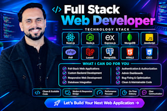build a full stack web application using mern stack or laravel