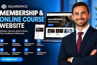 design squarespace membership website online course squarespace website redesign
