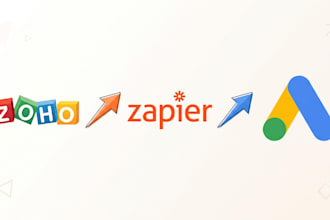 integrate zoho CRM with google ads offline conversions via zapier
