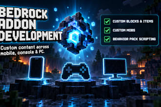 create custom minecraft bedrock addons and mobs