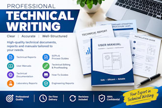 write professional technical documents, reports, and manuals
