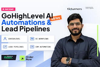 build gohighlevel ai automation and sales nurture pipelines