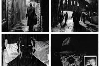 do noir, horror and dark comic book art and illustrations