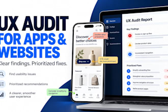 audit your mobile app or website UX and provide actionable fixes