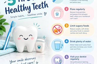 design professional dental social media poster