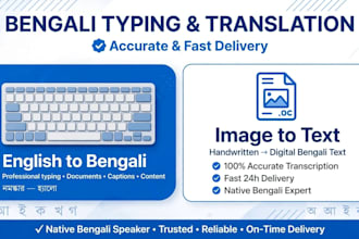 do accurate bengali typing and english to bengali translation