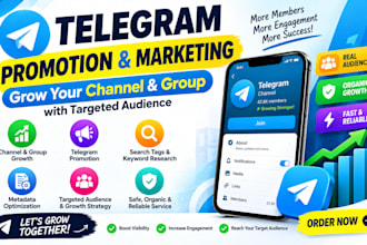 do telegram promotion, telegram marketing, channel and group growth