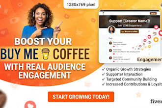 boost your buy me a coffee page with real audience engagement