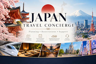 be your personal japan travel concierge and assist your trip