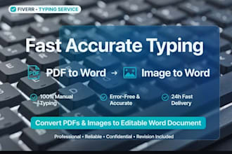 do fast accurate typing pdf to word and image to word