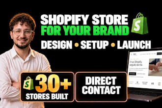 build a professional shopify online store tailored to your brand
