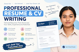 professional CV or resume building