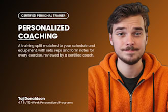 create a personalized workout and training program for your goal