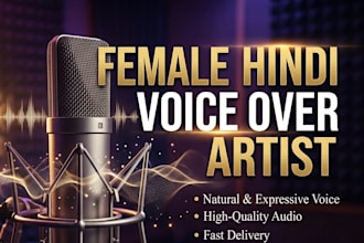 record a professional hindi voice over for your videos