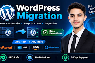 do wordpress migration to new hosting or domain