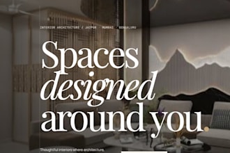 design modern luxury websites for salons cafes jewelry interior design