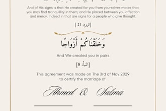 design custom nikkah nama