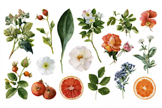 draw hand drawn botanical line art for tattoo, packaging,